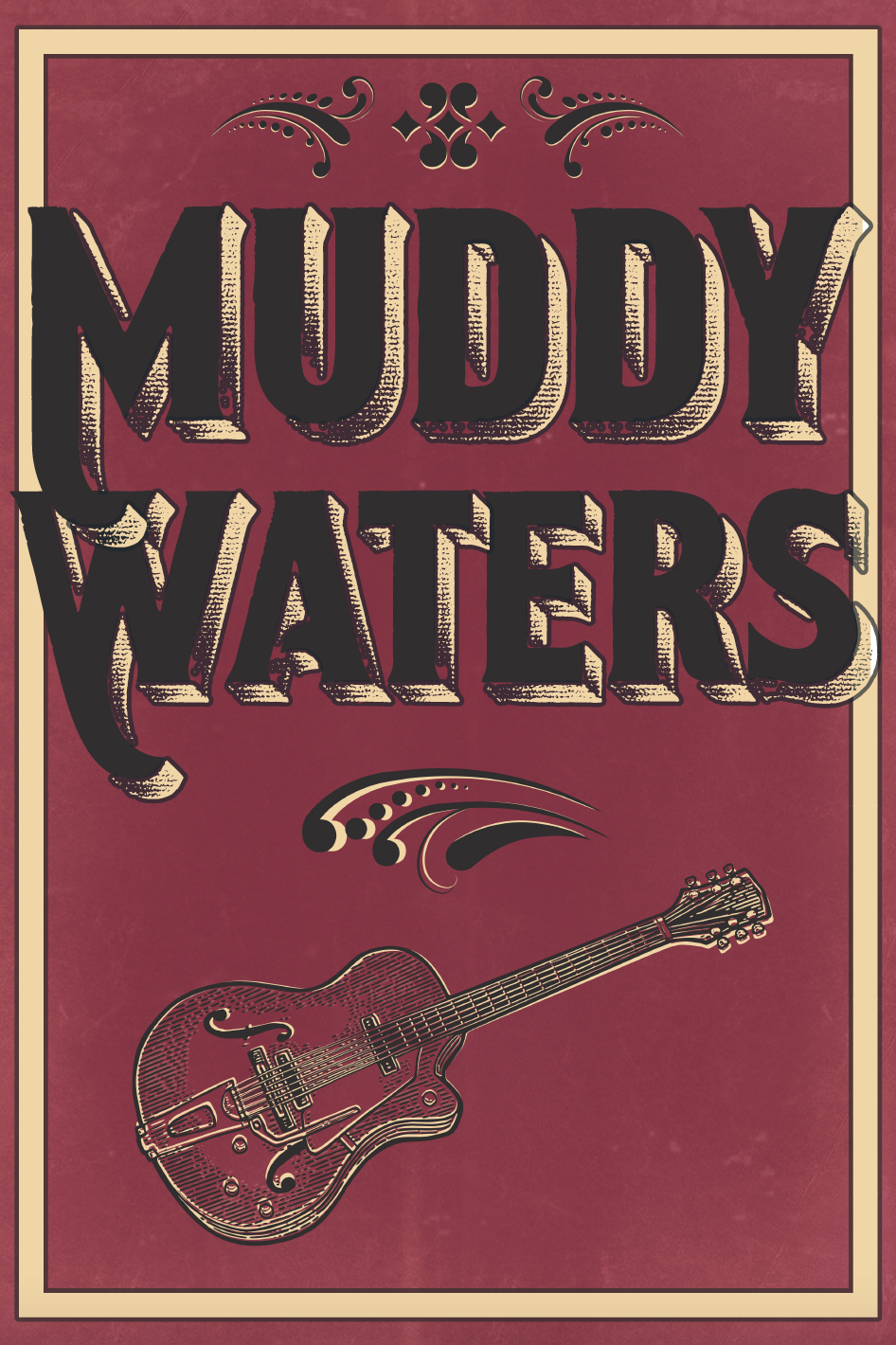 Muddy Waters Poster 1970s