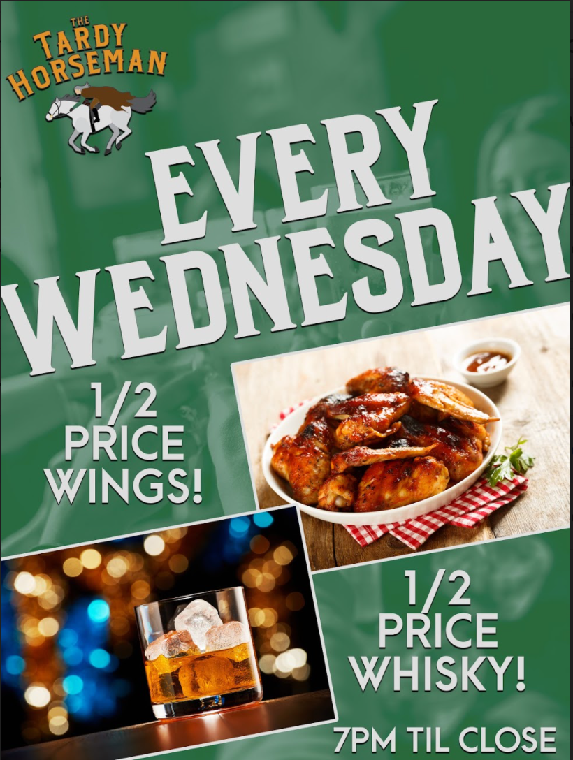 Tardy Horseman Pub Poster