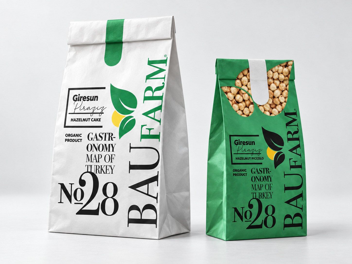 BAUFARM · Hazelnut packaging