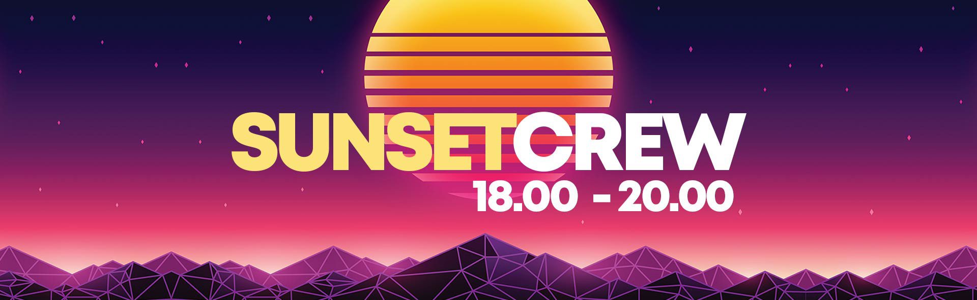 Sunset Crew. Radio Glamorize programme artwork.