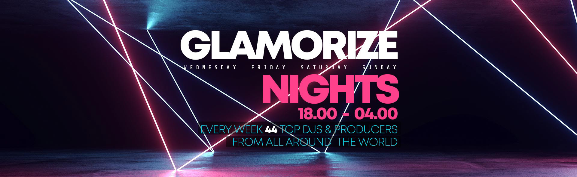 Radio Glamorize Nights. Original campaign artwork.