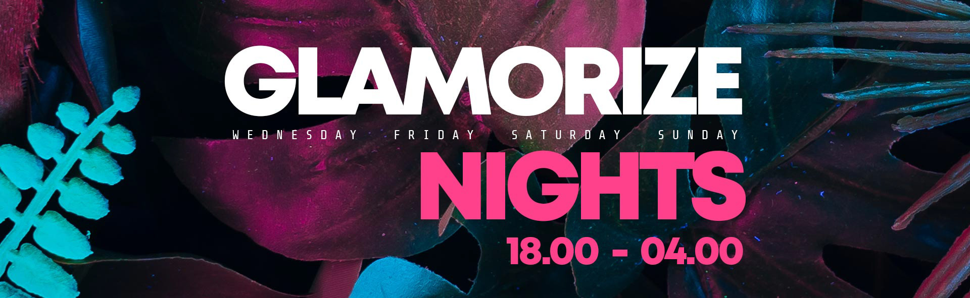 Glamorize Nights. Radio Glamorize visual identity.