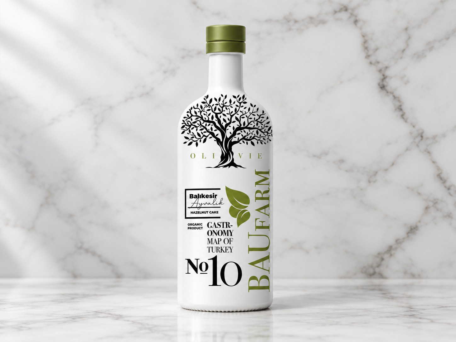 BAUFARM · Bottle label design