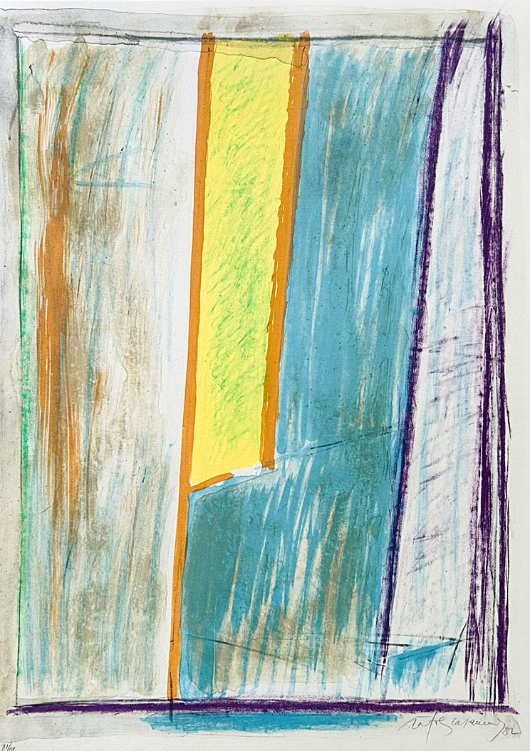 Albert Ràfols-Casamada, "Interiors-9", 1982, 76 x 56 cm, Technique: lithography