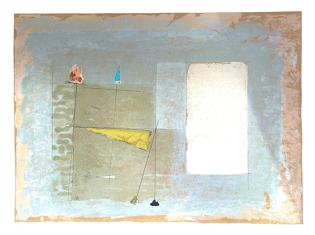 Mauro Casarin, "Untitled", Lithography and Embossed Printing, 1990, 60 x 80 cm