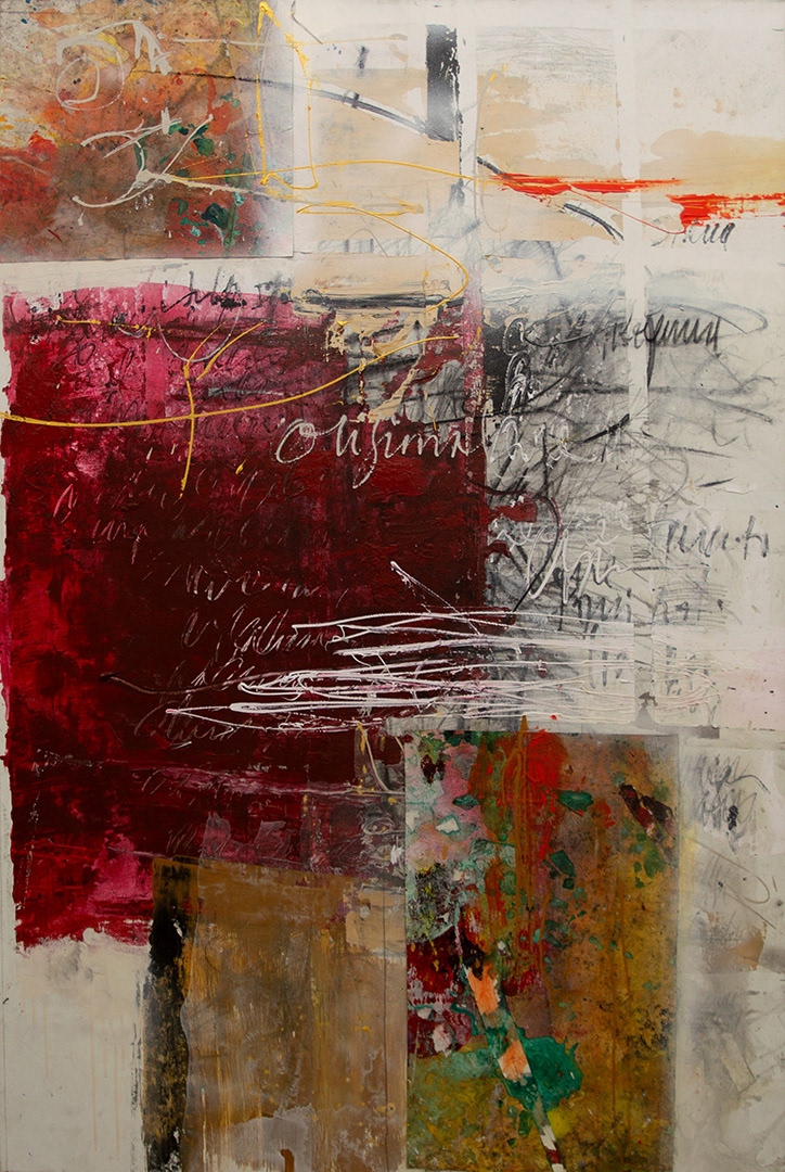 Víctor Ramírez, "FRAGMENTO (A WALTER BENJAMIN) XI", 2017, 150 cm x 100 cm, Mixed Media on canvas$