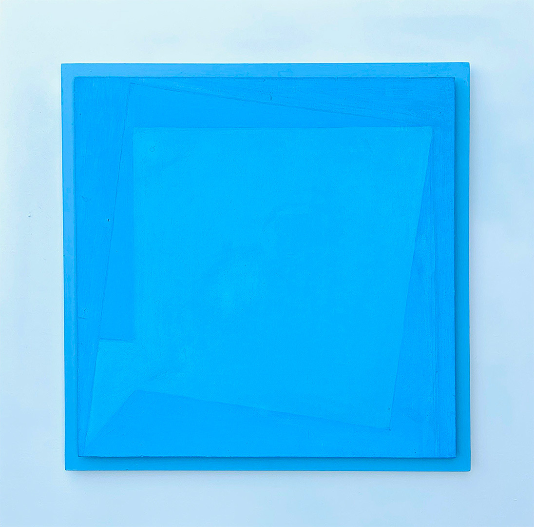 "Relief Nr. 54" 1976, Acrylic on wood, 44 x 44 x 3,4 cm
