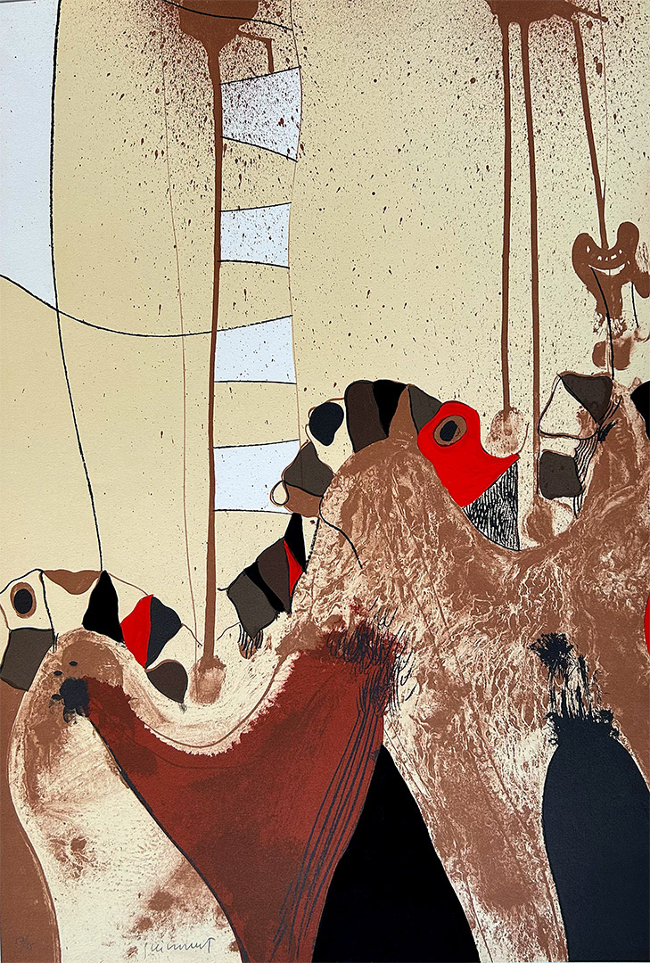 JOSEP GUINOVART I BERTRAN, “Fang-3”, 1982, Lithography, H.C., 76 x 56 cm
