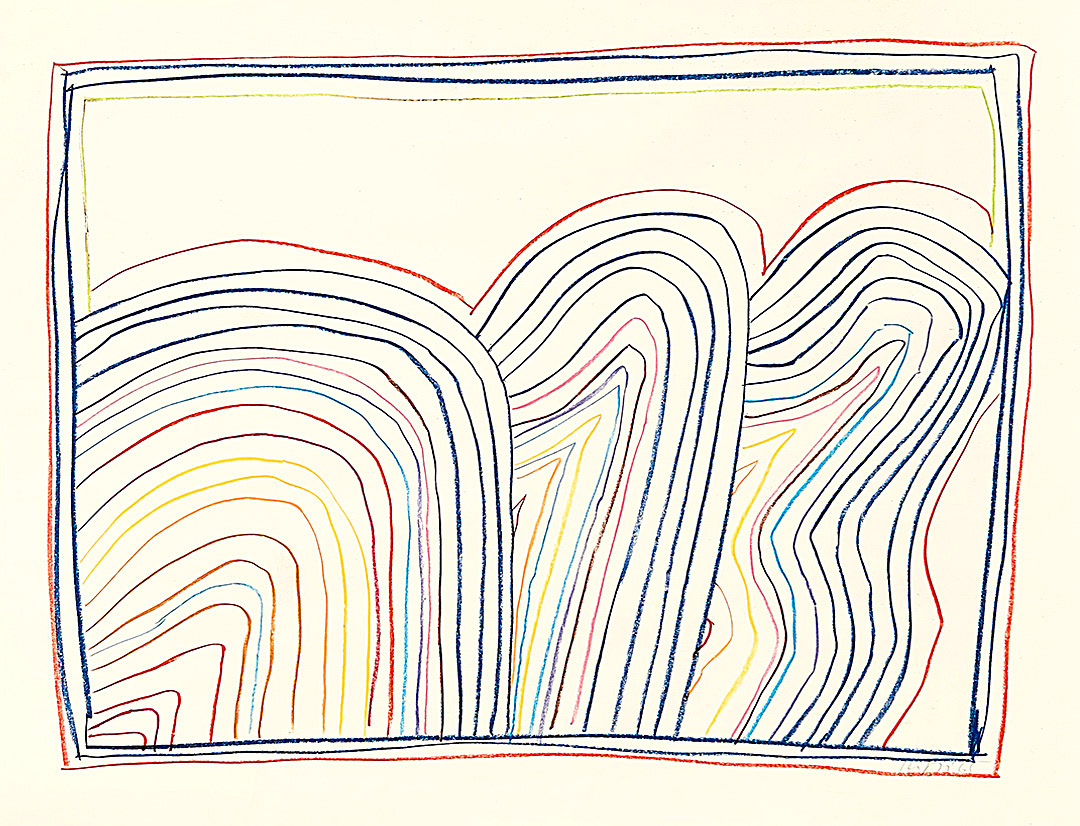 Alfonso HÜPPI, "Untitled", 1963, 70 x 100 cm, Color Crayons