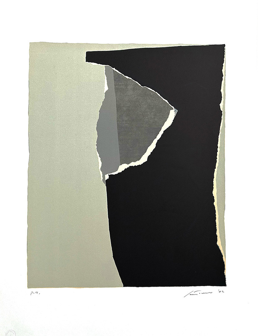 Giuseppe "Bepi" SANTOMASO, "ANGELO DEVIATO", 1982, 73 x 53 cm, Lithography on paper,