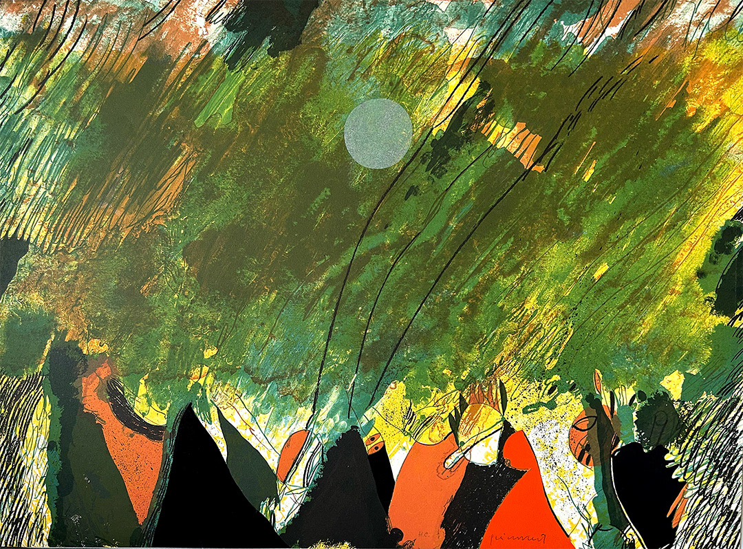JOSEP GUINOVART I BERTRAN, “Petit Cercle”, 1982, Lithography, H.C., 56 x 76 cm