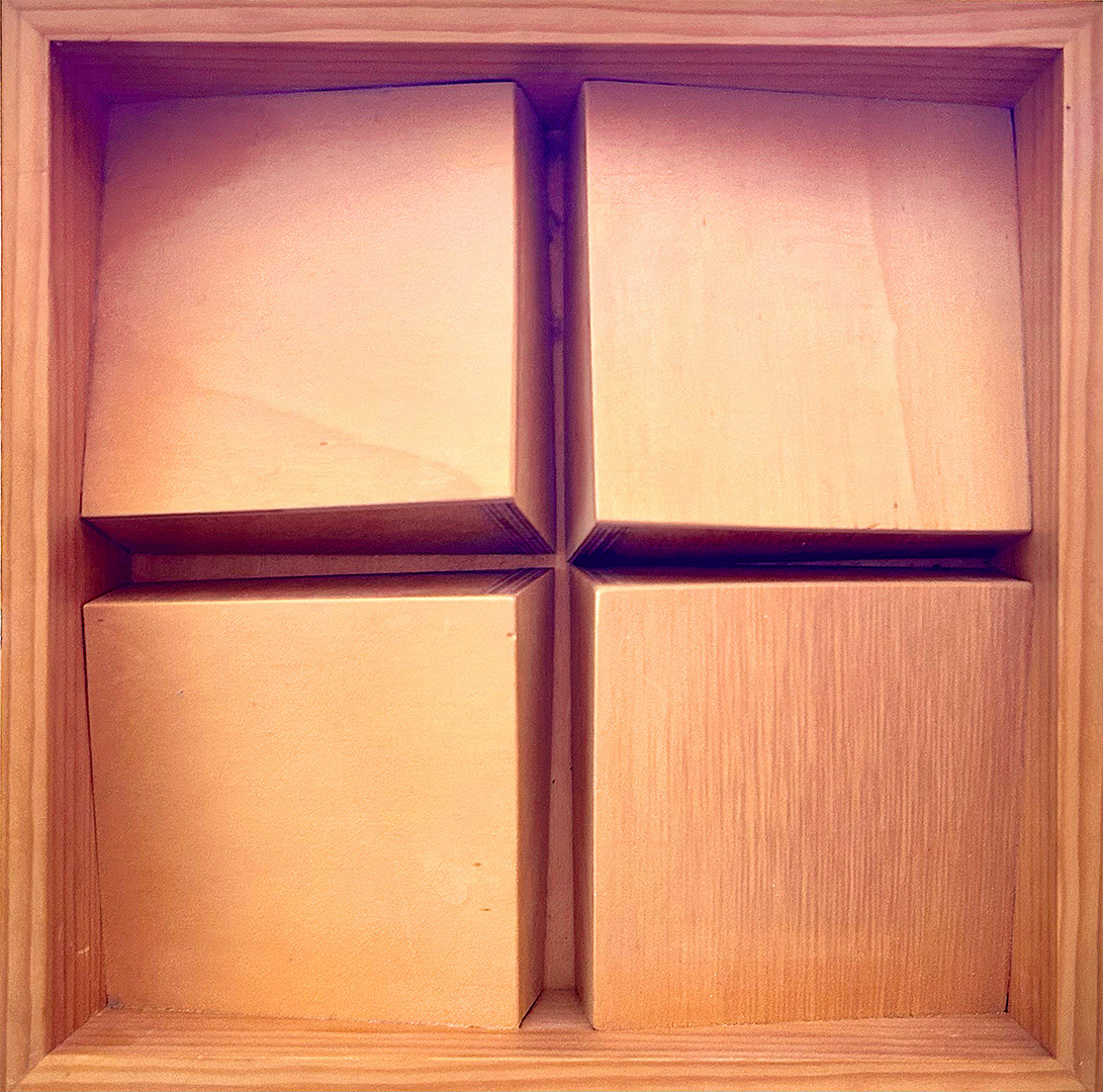 Gerhard Birkhofer, "Untitled", 1999, Wooden object, 22 x 22 x 6 cm