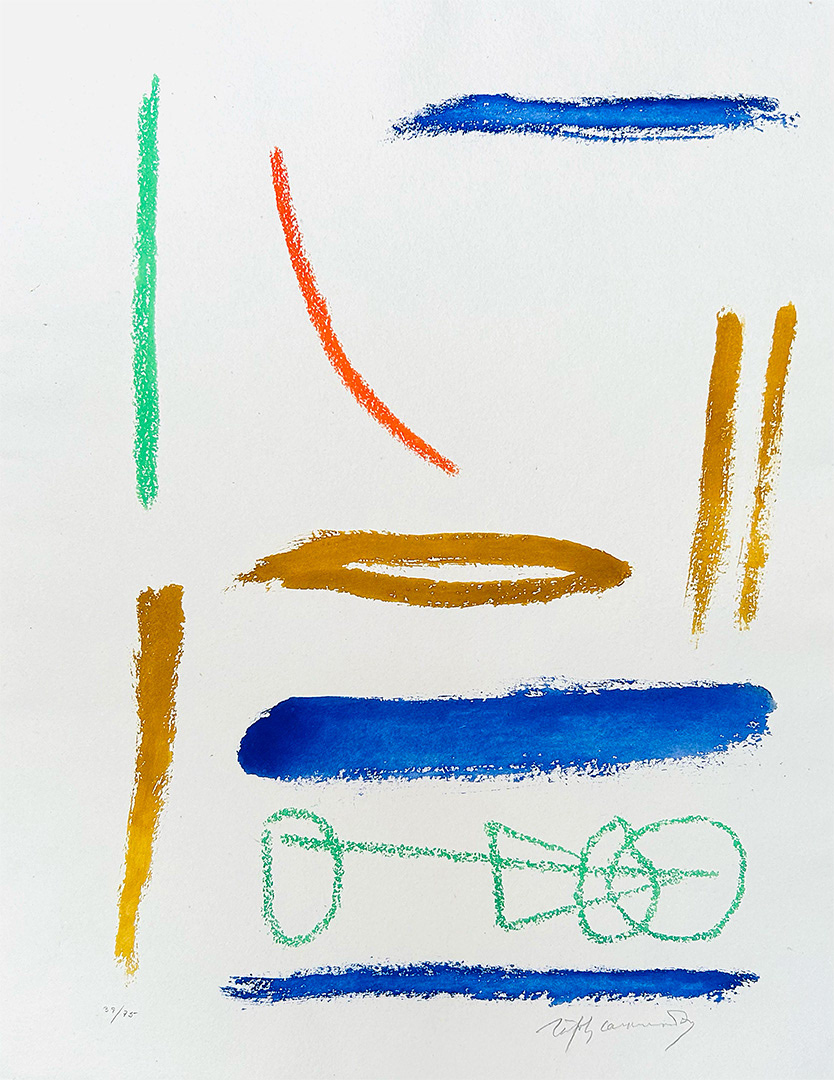 Albert Ràfols-Casamada, "Ritmes i Espais 2", 2005, 65 x 50 cm, Technique: etching