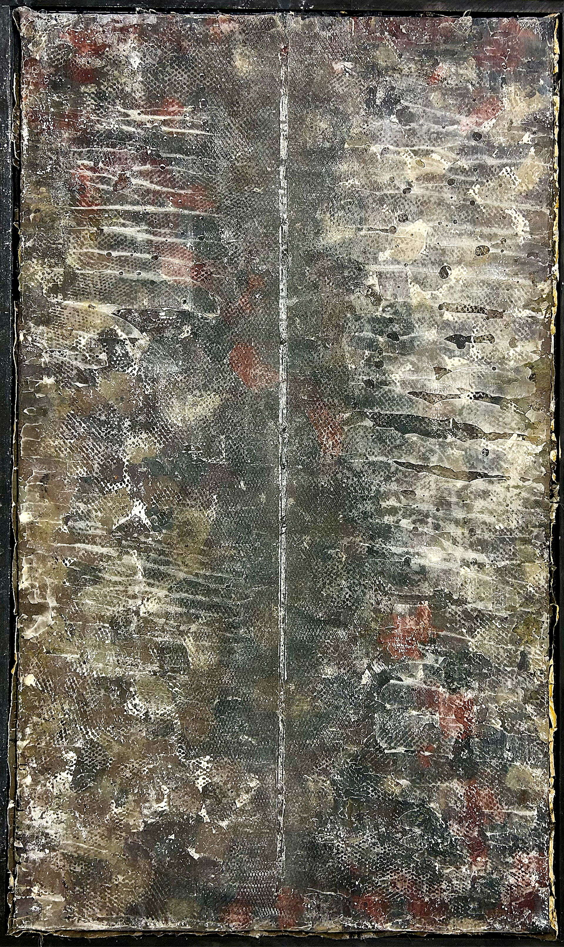 Ulrich Gehret, « Stand-By-I A », Mixed Media on Wood with Paraffine, 2011-12, Dimensions : 196 x 118 cm
