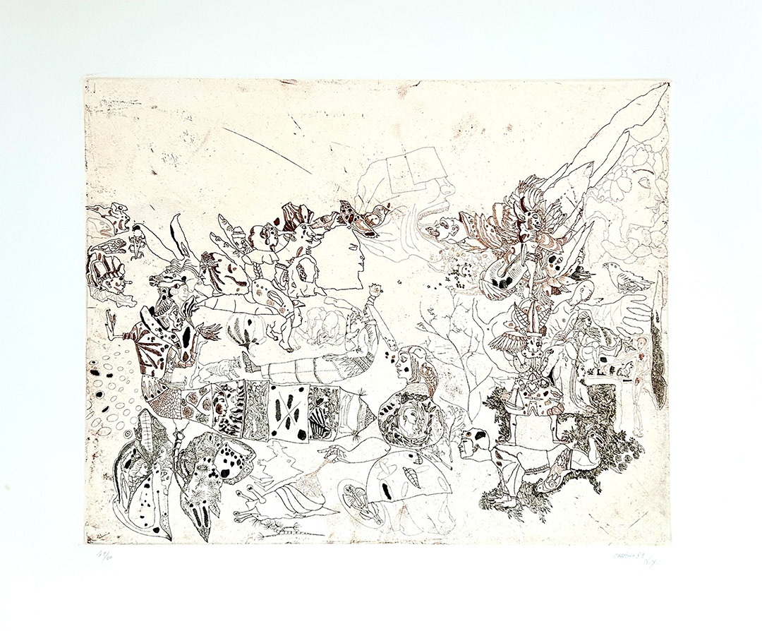 Jorge Castillo, "Untitled", 1981, Etching 41/60, 56 x 70 cm