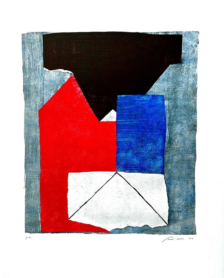 Giuseppe "Bepi" SANTOMASO, "COMPOSIZIONE (SENZA TITOLO)", 1979, 66 x 53 cm, Lithography on paper