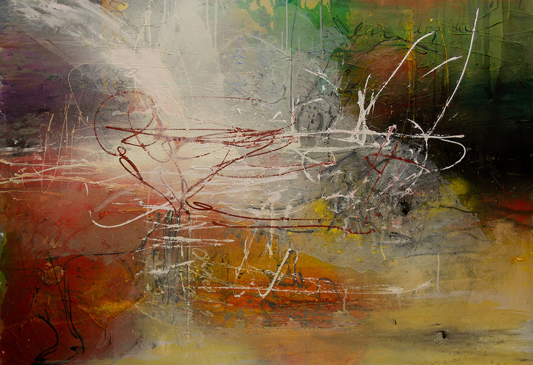 Víctor Ramírez, "De Natura II", 2019, 90 cm x 130 cm, Mixed Media on canvas
