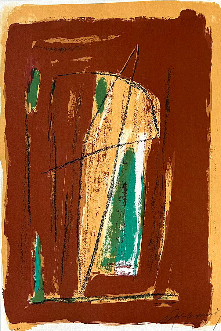 Albert Ràfols-Casamada, "La tardor-4", 1990, 56 x 38 cm, Technique: lithography