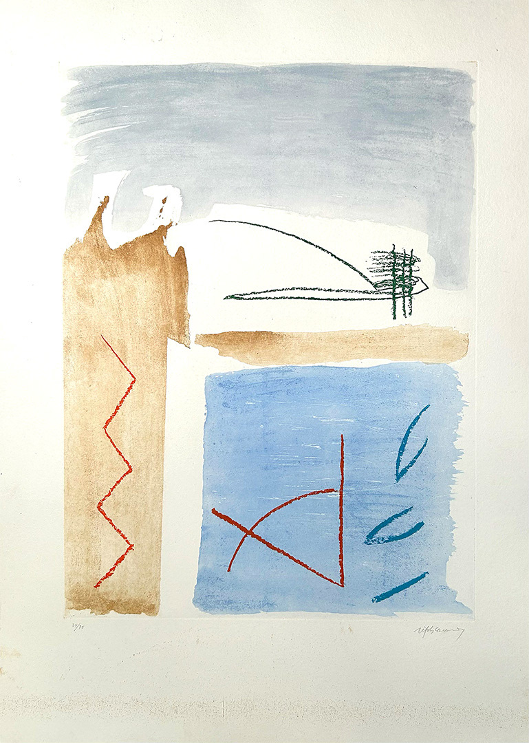 Albert Ràfols-Casamada, "Cami de Primavera 5", 2005, 104 cm x 75 cm, Technique: etching