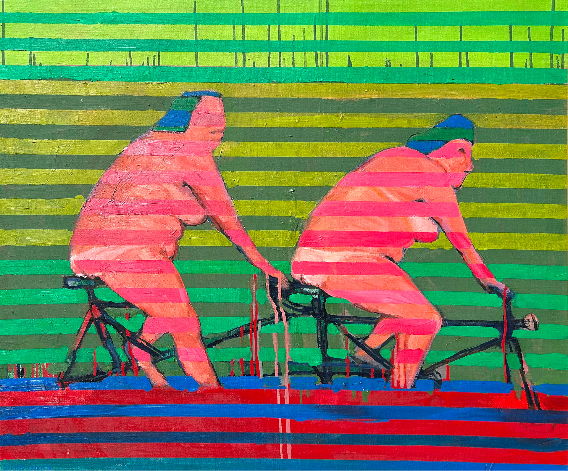 Jacek SROKA, “Tandem”, 80x105cm, 2007, Oil on Canvas