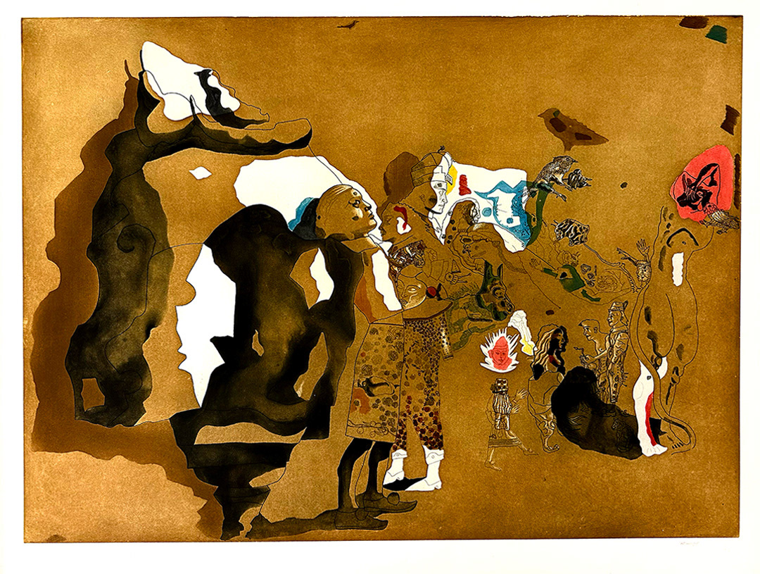 Jorge Castillo, "Escena de verano", Etching 49/60, 1991, 100 x 130 cm