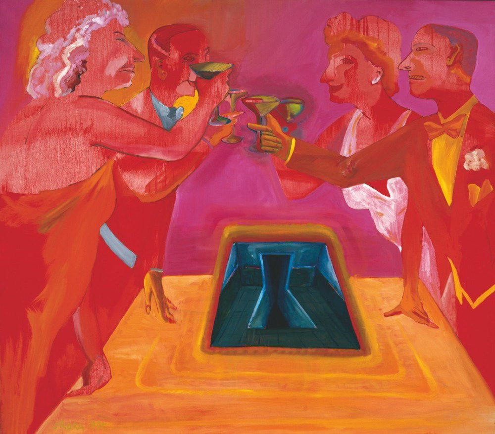 Jacek SROKA, “Socialo Politico”, 80 x 105cm, 1995, Oil on Canvas