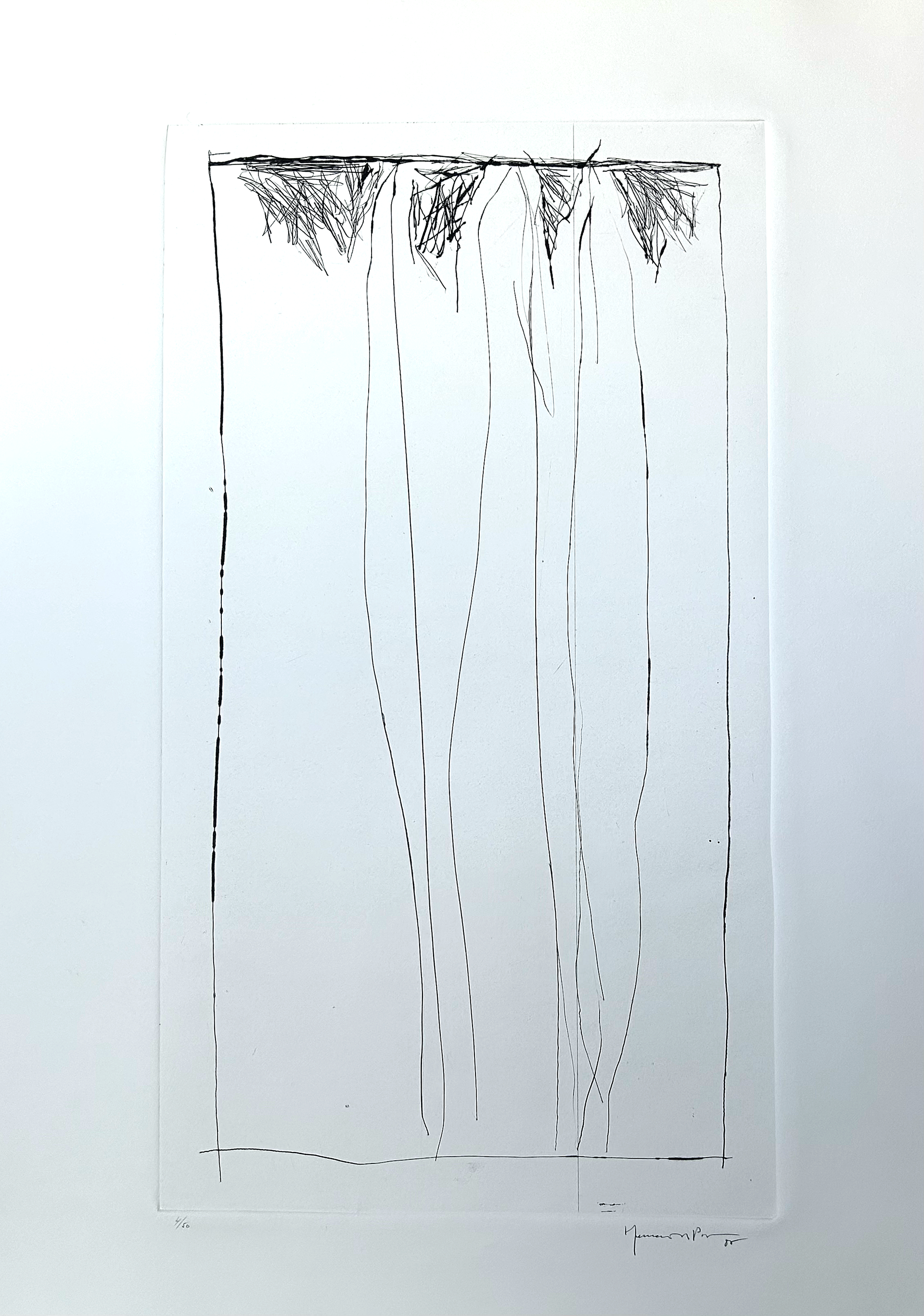 "Très Xiprers", 1985, etching 4/50, 100 x 70 cm