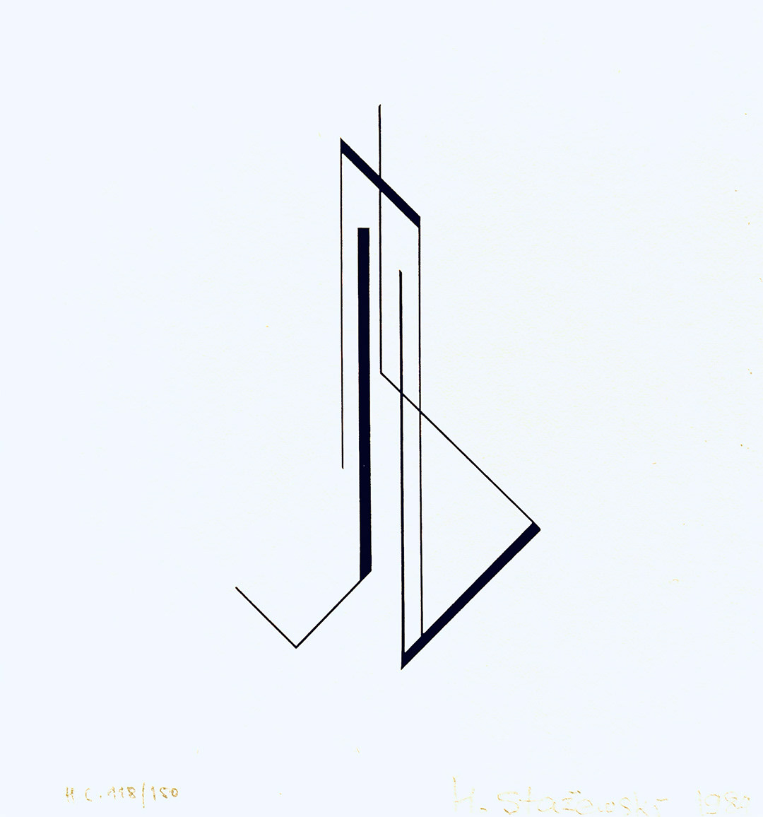 "Untitled III", 1984, Serigraphy, 15 x 14 cm
