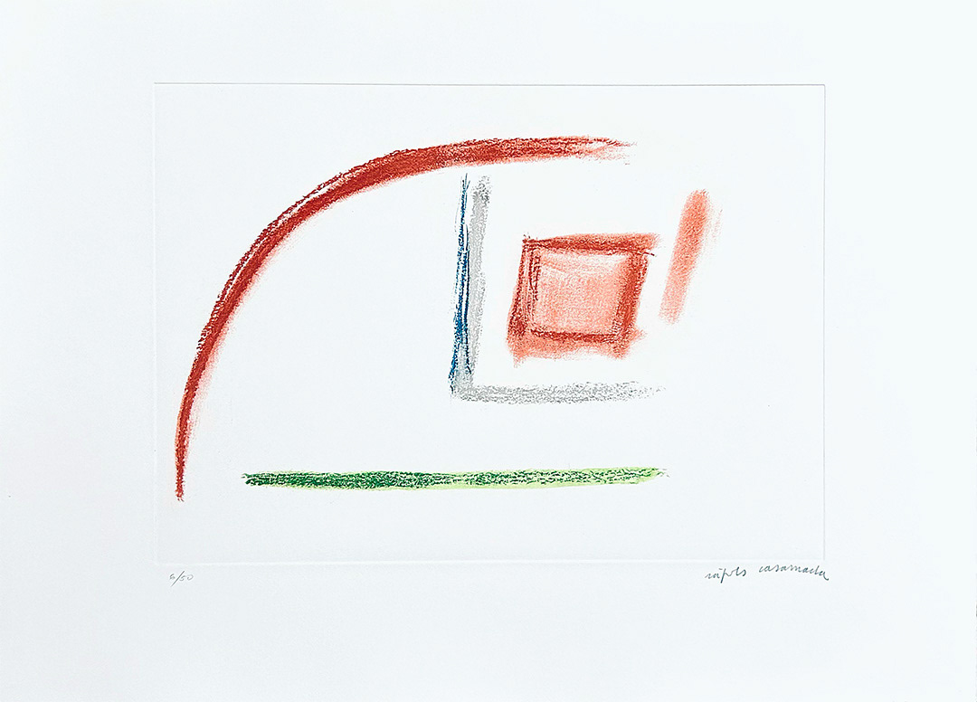 Albert Ràfols-Casamada, "Mod-1", 2008, 44 x 60 cm, Technique: etching