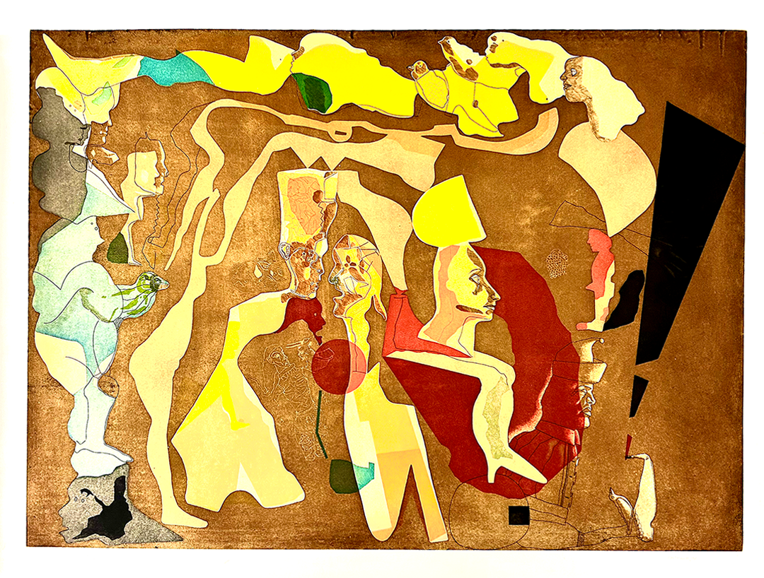 Jorge Castillo, "Invierno en Barcelona", Etching 28/60, 1991, 100 x 130 cm