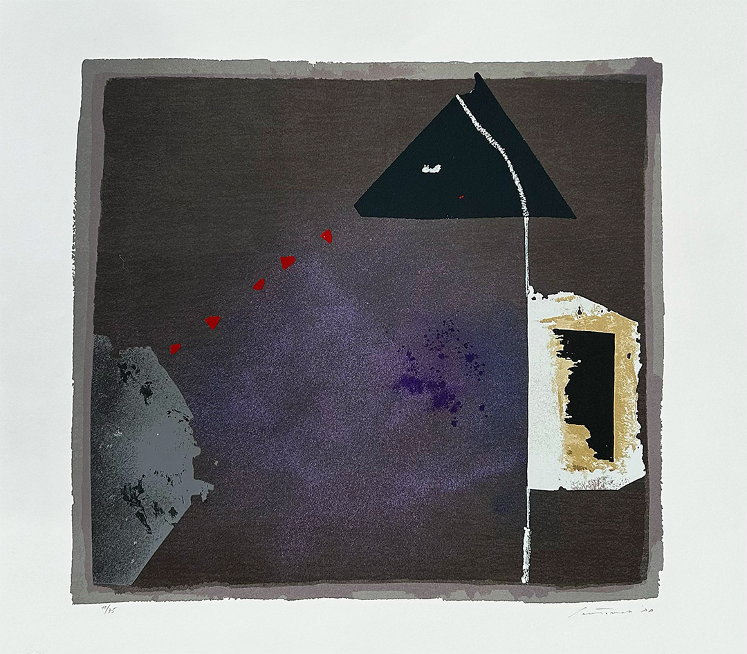 Giuseppe "Bepi" SANTOMASO, "SENZA TITOLO", Lithography 11/75, 67 x 74 cm