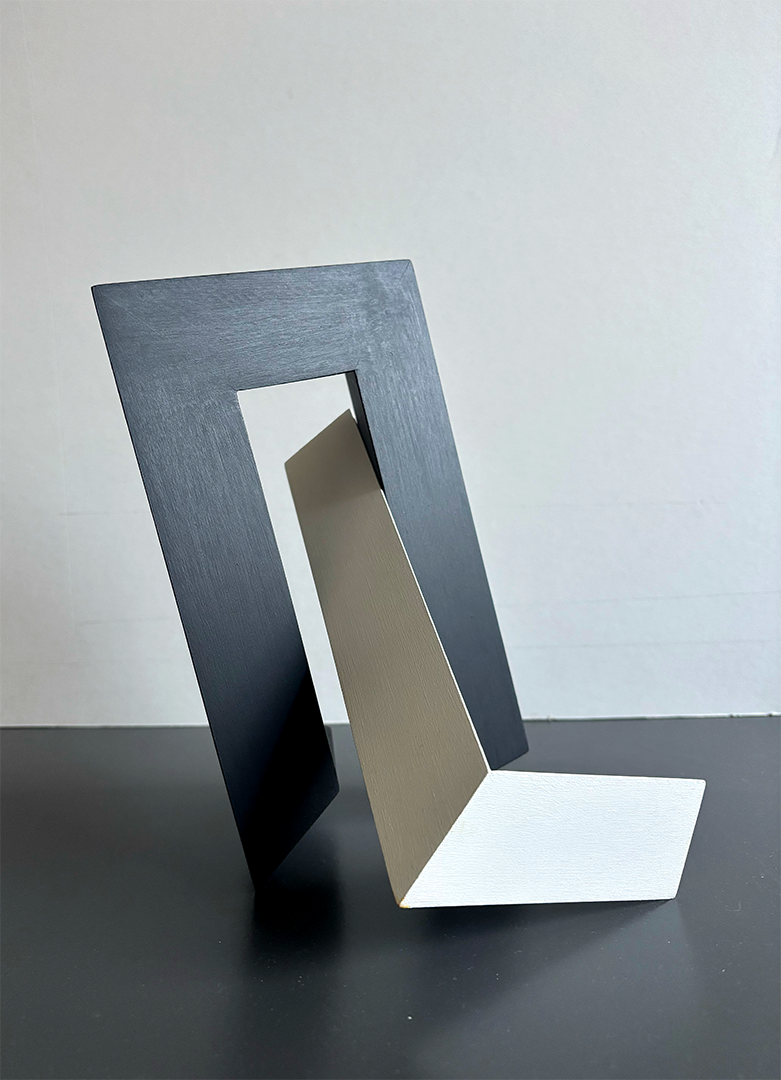 Horst Kuhnert, "Serie: Stabil-Instabil", 2008, Wood, Acryl, Dispersion, Wooden Sculpture, 6/7, 23 x 19 x 19 cm