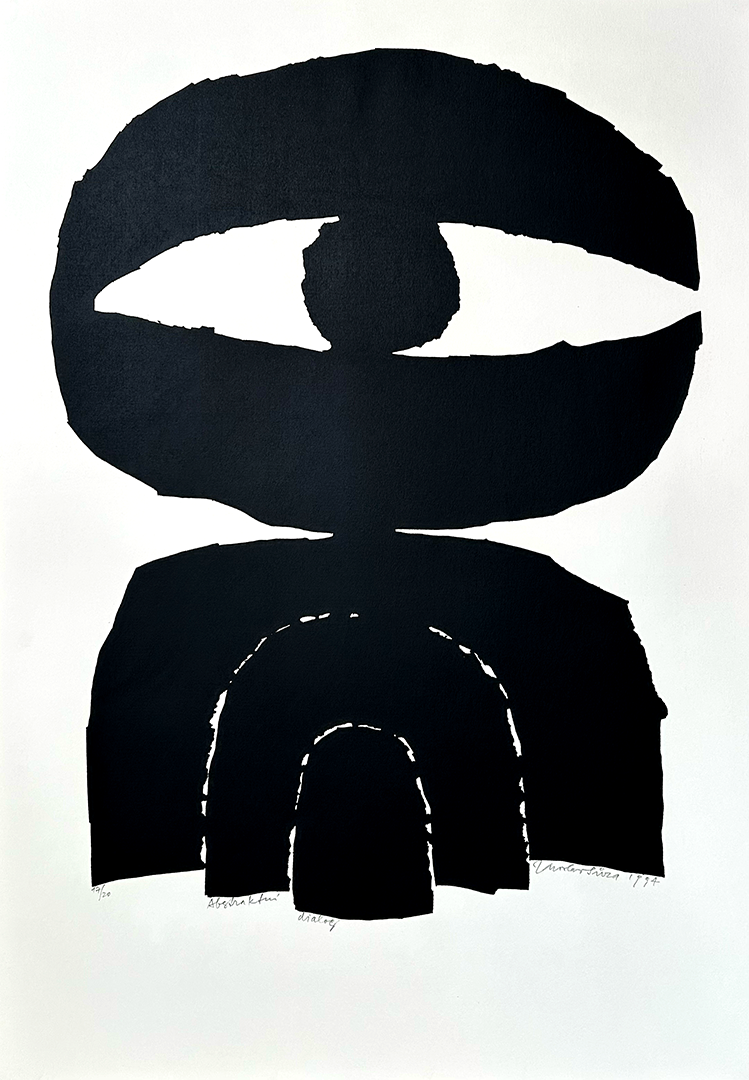 Jaroslav Sura, "Abstractni dialog", 1994, Serigraphie 17/20, 100 x 70 cm