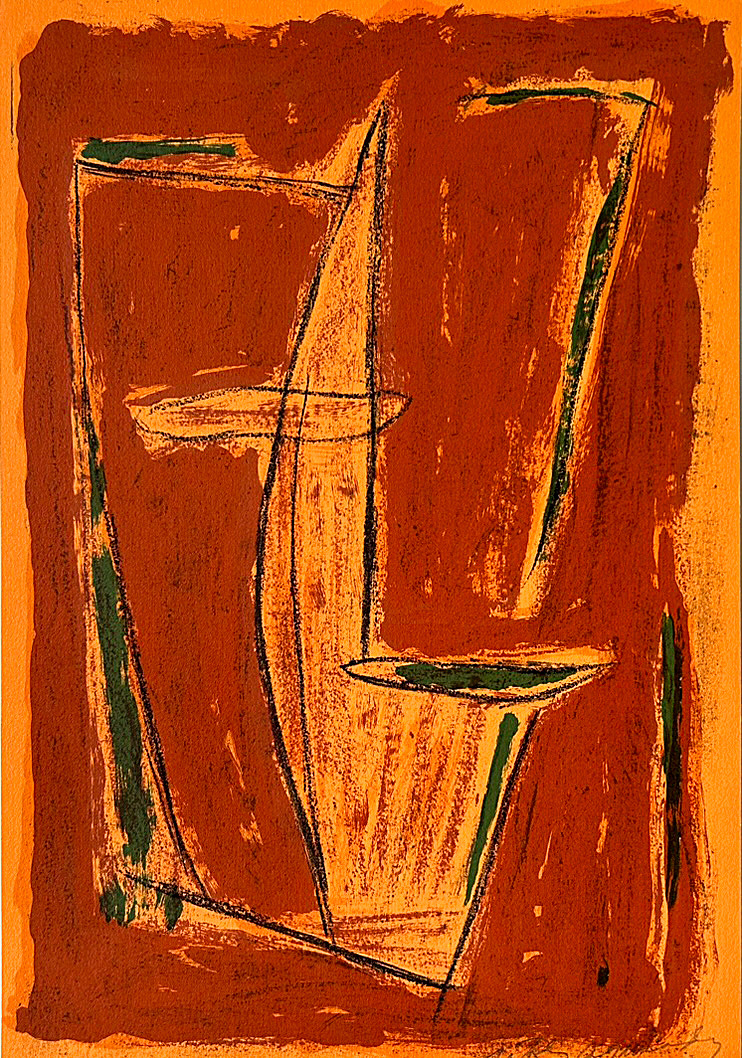 Albert Ràfols-Casamada, "La tardor-6", 1990, 56 x 38 cm, Technique: lithography