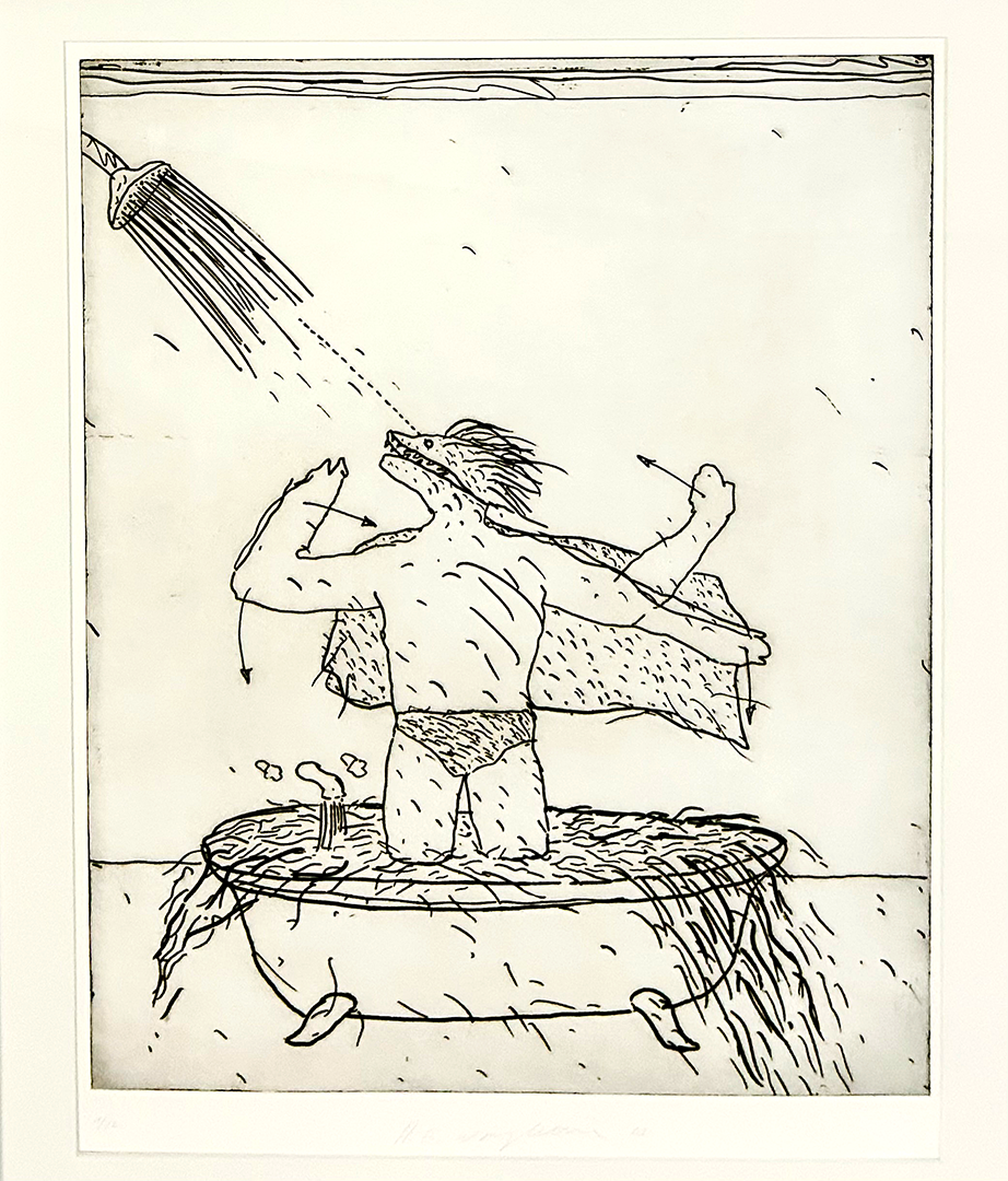 Raymond-Emile WAYDELICH, "Untitled", 1983, Dry Point / etching 1/12, 60 x 50 cm