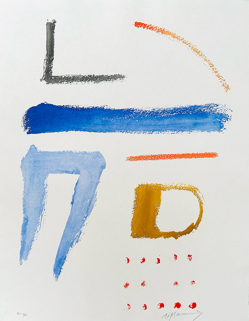 Albert Ràfols-Casamada, "Ritmes i Espais 3", 2005, 65 x 50 cm, Technique: etching