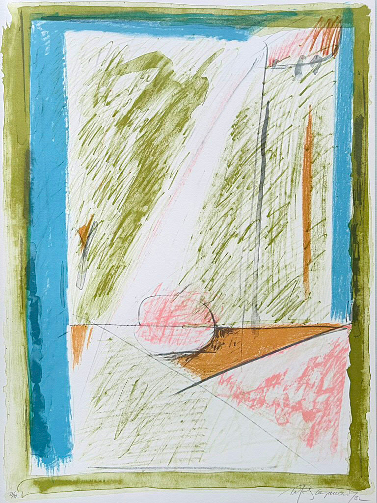Albert Ràfols-Casamada, "Interiors-1", 1982, 76 x 56 cm, Technique: lithography