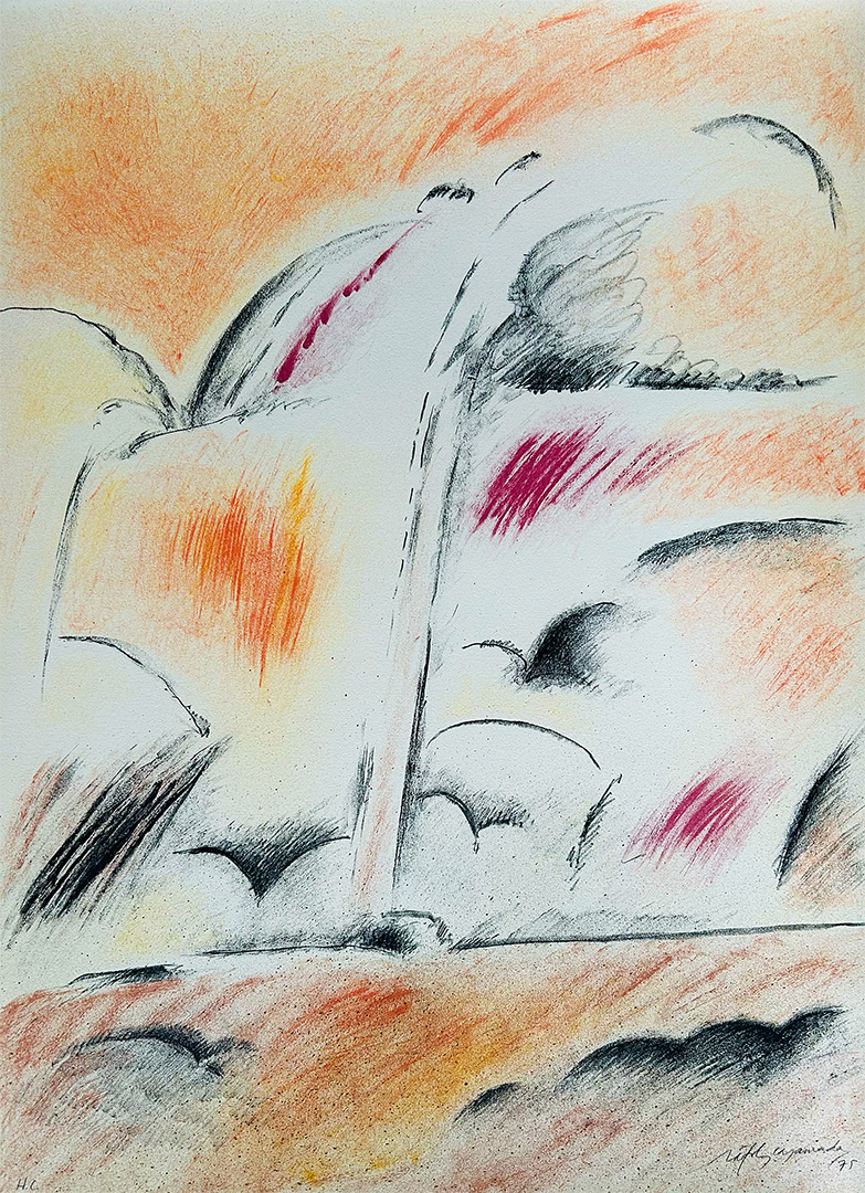 Albert Ràfols-Casamada, "RC-10", 1975, 76 x 56 cm, Technique: lithography