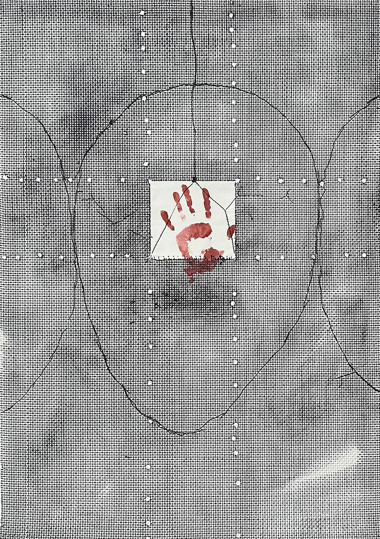 Lenka Vilhelmova, "Vytisveni-I", 1996, Material Print 10/25, 100 x 70 cm