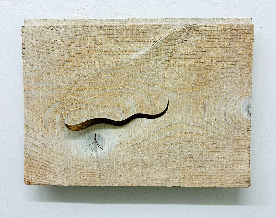 Alfonso HÜPPI, "Untitled", 1970, Wooden Sculpture Nbr : 1/50, 24 x 33 x 4 cm