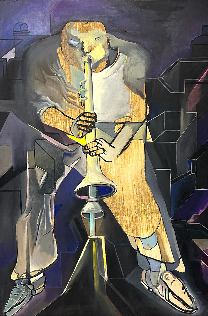 Jacek SROKA, “Architecture from Music”, 180 x 120cm, 1998, Oil on Canvas