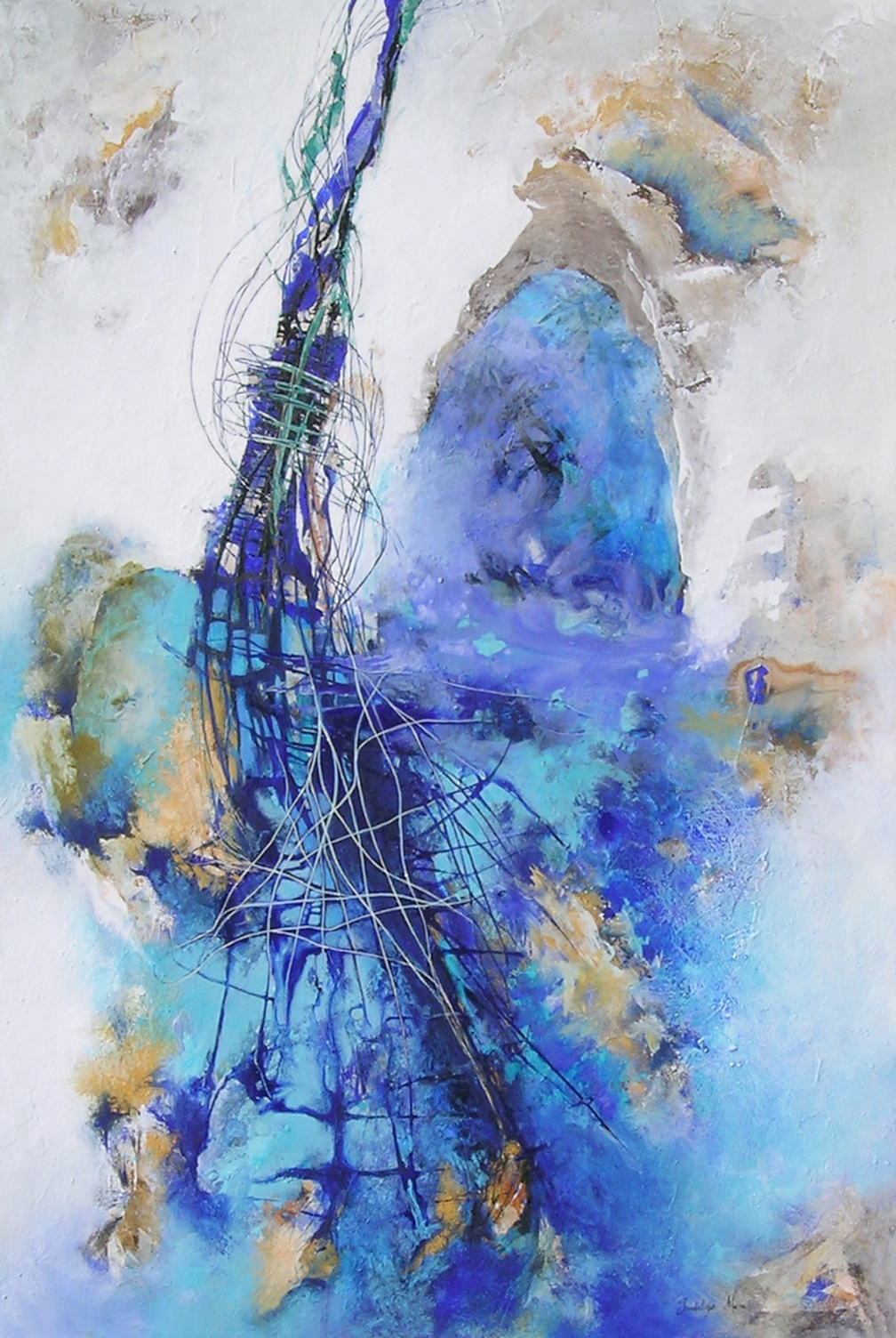 Guadalupe MASA, “ARCANO IV, EL EMPERADOR”, 2009, Technique : Acrylic Paint on Wood, 120 x 80 cm