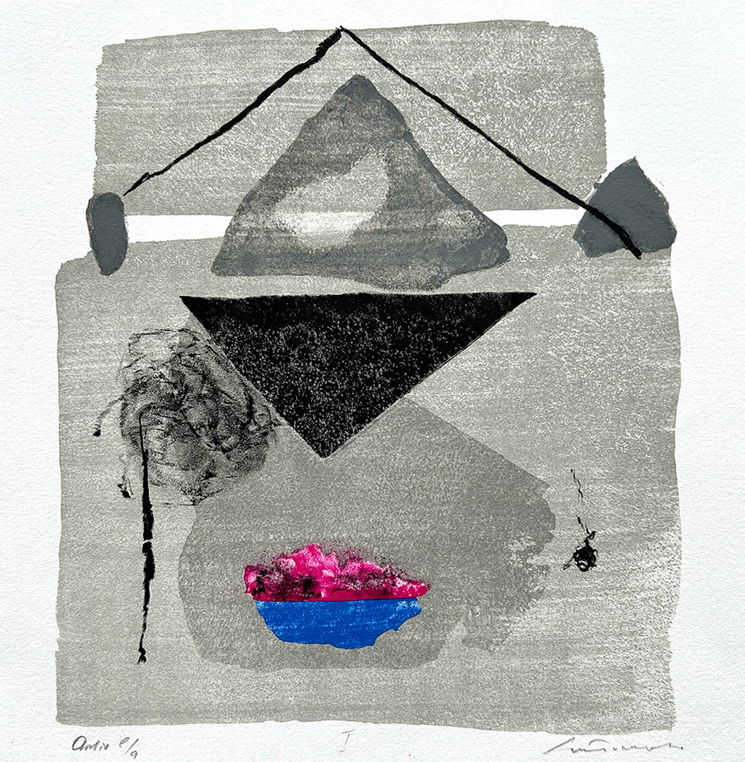 Giuseppe "Bepi" SANTOMASO, "ARAS I", 1987, 25 x 25 cm, Lithography E.A