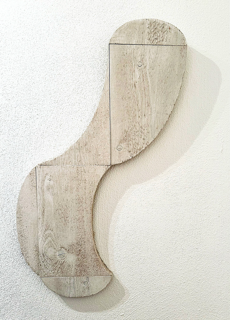 Alfonso HÜPPI, "Untitled", 80 x 40, 1974, Wooden Sculpture