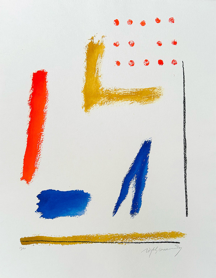 Albert Ràfols-Casamada, "Ritmes i Espais 1", 2005, 65 x 50 cm, Technique: etching