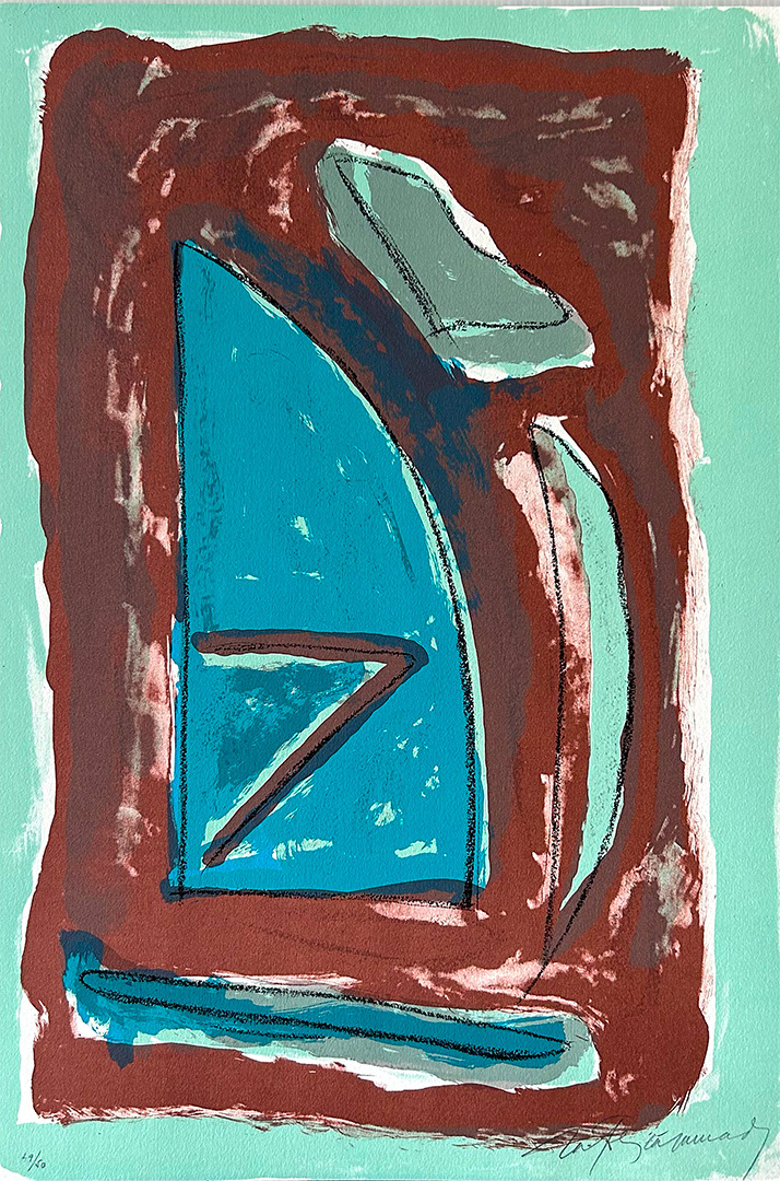 Albert Ràfols-Casamada, "La tardor-8", 1990, 56 x 38 cm, Technique: lithography