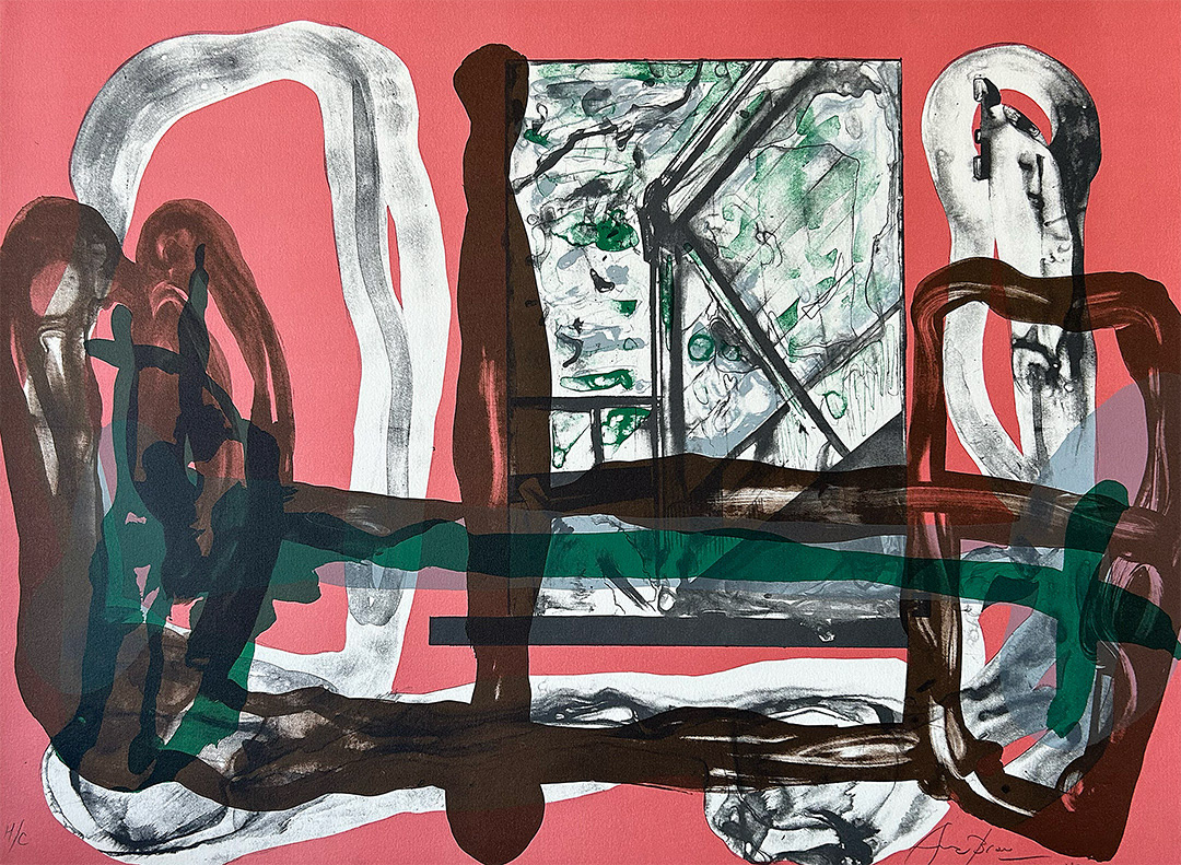 Eduardo Arranz-Bravo, "Casa 8", Lithography H.C, 56 x 76 cm, 1988