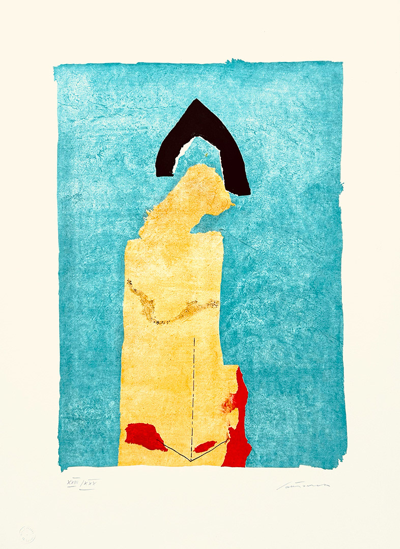 Giuseppe "Bepi" SANTOMASO, "LUCE E QUASI OMBRA", 1989, 70 x 50 cm, Lithography on paper