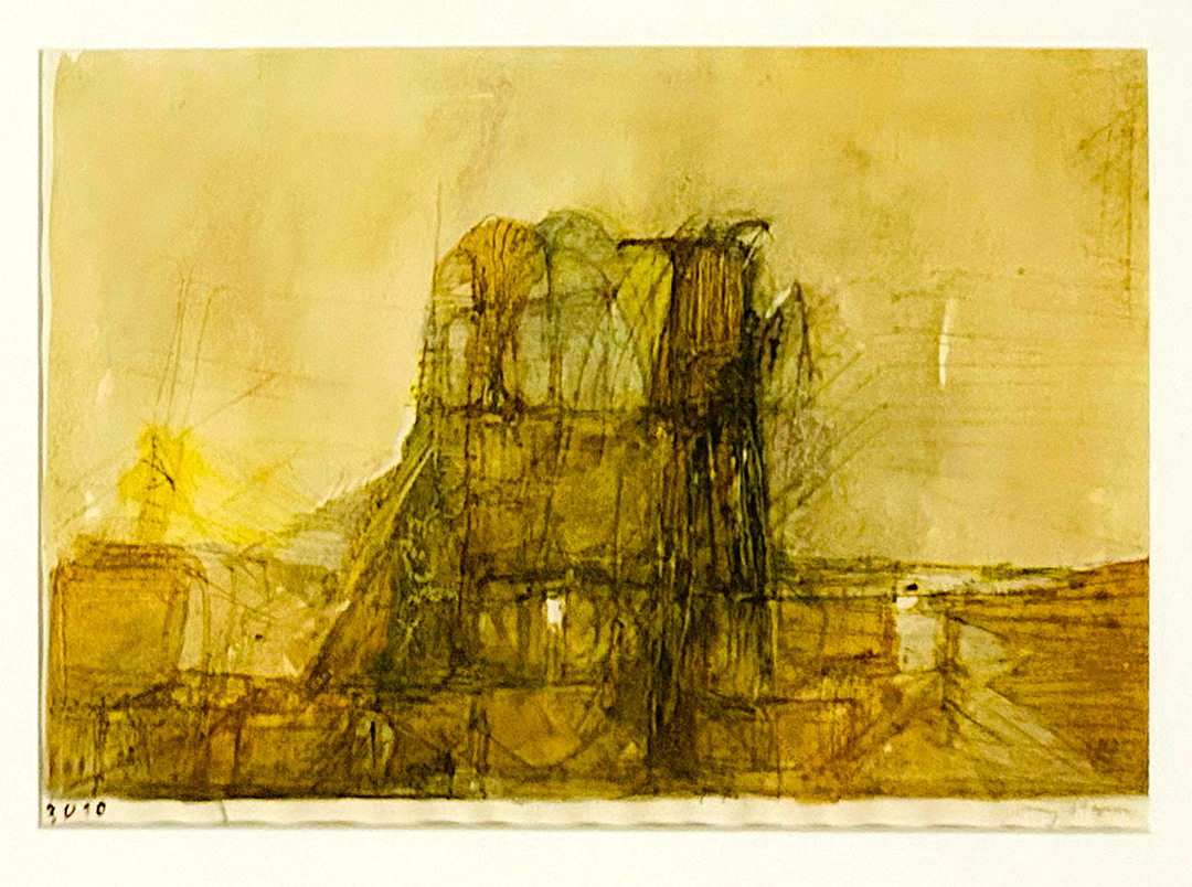 Jerzy Stajuda, "Aquarell 3010", 1970/73, 30 x 40 cm, watercolor