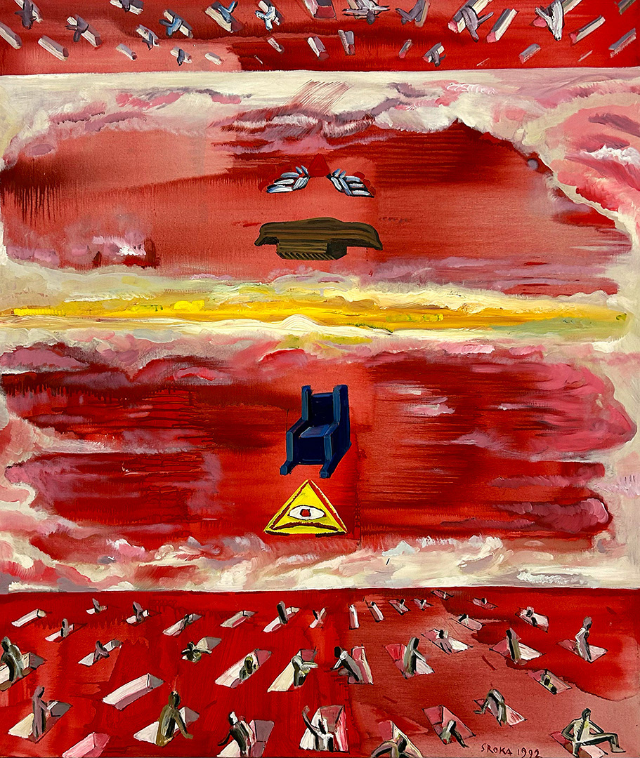 Jacek SROKA, "The first picture of the End of the World, Oil on Canvas, 1993, 160 x 120cm